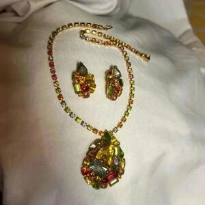 JULIANA Delizza & Elster Studio Girl Heirloom Parure Choker Necklace & Earrings